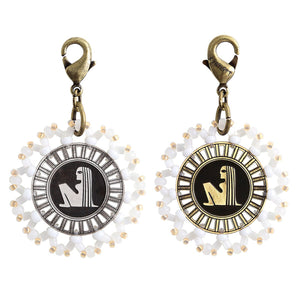 Konplott Anhänger Charm Zodiac Virgo/Jungfrau M brass/silver
