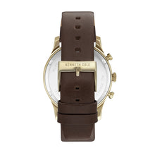 Laden Sie das Bild in den Galerie-Viewer, Kenneth Cole New York Herren Uhr Armbanduhr Leder KC15106003