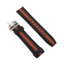 Laden Sie das Bild in den Galerie-Viewer, Ingersoll Ersatzband für Uhren Leder sw / orange Faltschl. Si 22 mm