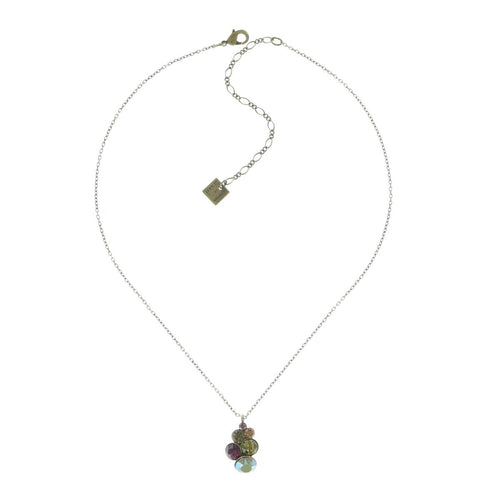 Konplott Kette Collier Petit Glamour grün / lila