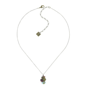Konplott Kette Collier Petit Glamour grün / lila
