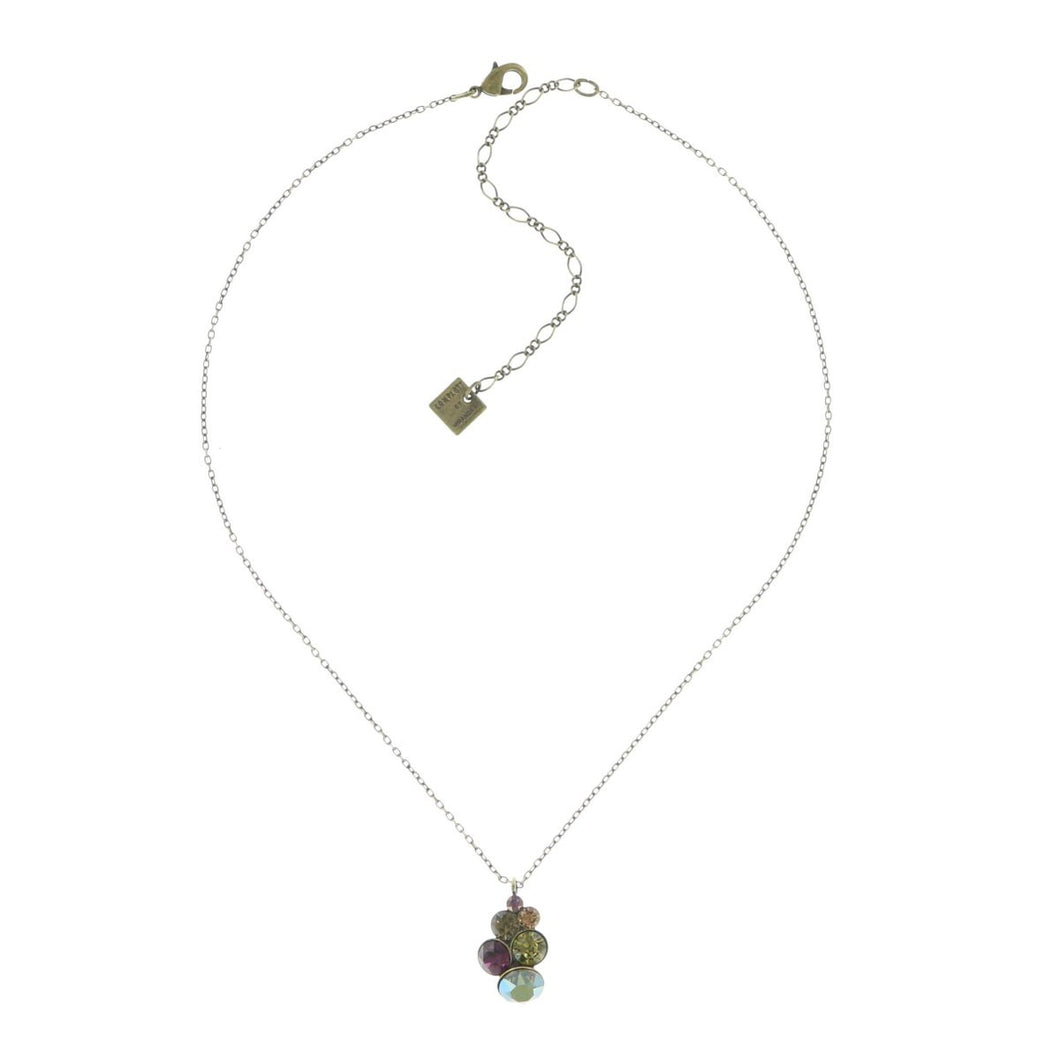 Konplott Kette Collier Petit Glamour grün / lila