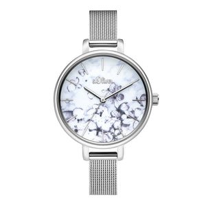 s.Oliver Damen Uhr Armbanduhr Edelstahl SO-3785-MQ