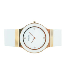 Laden Sie das Bild in den Galerie-Viewer, Bering Damen Uhr Armbanduhr Slim Ceramic - 32834-664-1 Leder