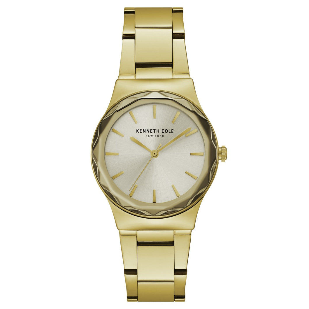 Kenneth Cole New York Damen-Armbanduhr Analog Quarz Edelstahl KC50059001