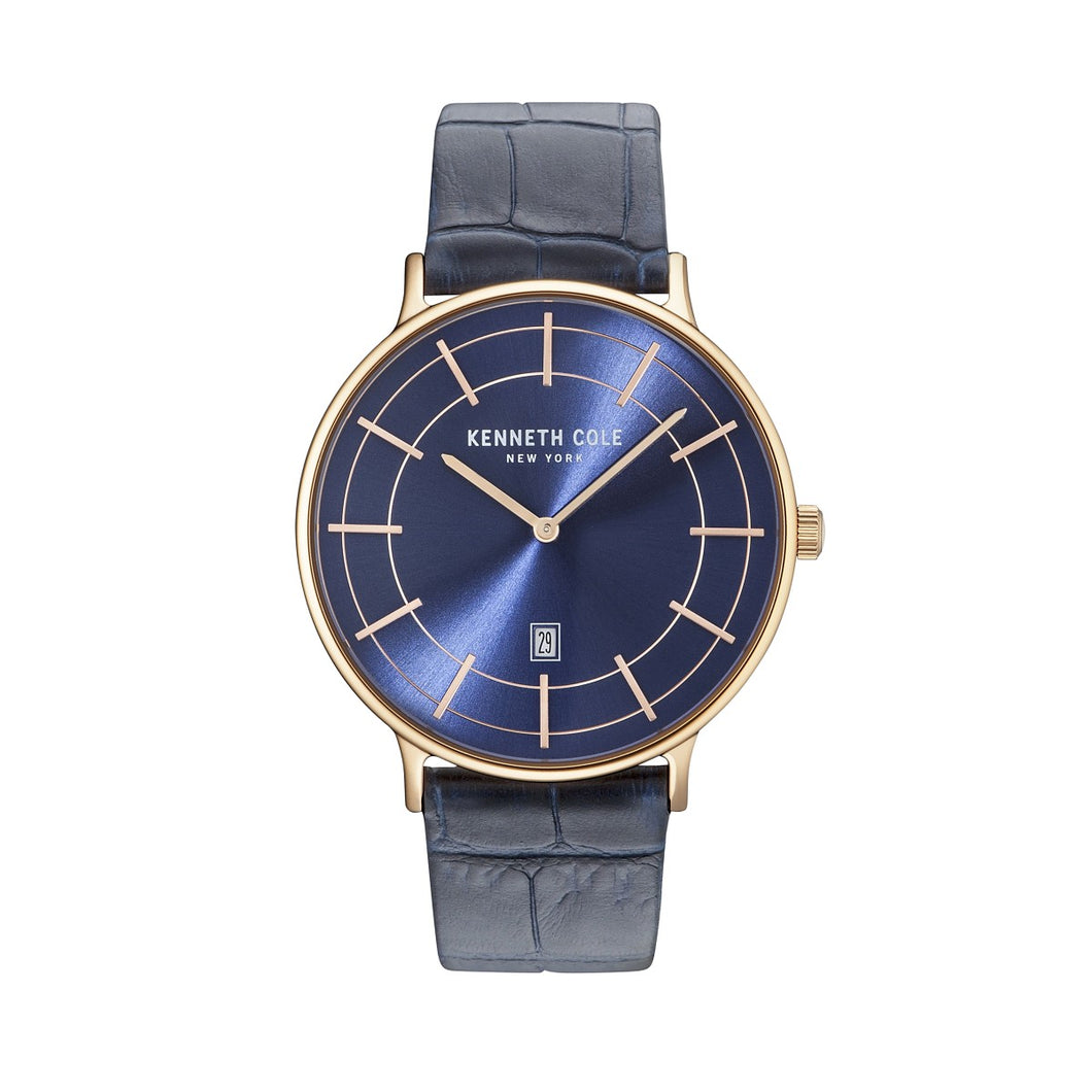 Kenneth Cole New York Herren Uhr Armbanduhr Leder KC15057015