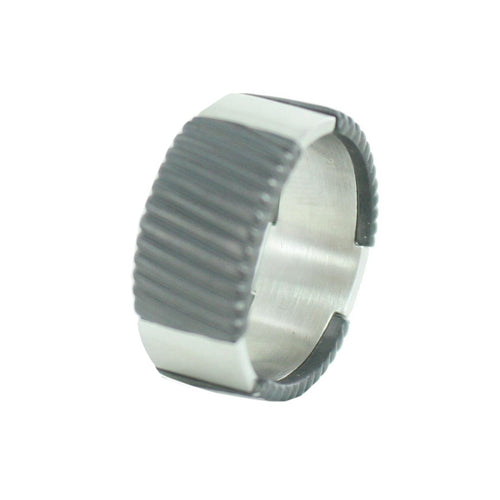 Esprit Herren Ring Edelstahl flush black Gr.21 ESRG11375A210