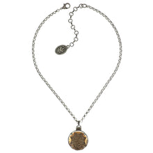 Laden Sie das Bild in den Galerie-Viewer, Konplott Halskette Collier Medieval Pop beige XL antique silver