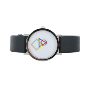Aristo Bauhaus Damen Uhr Edelstahl 4D85S Leder schwarz