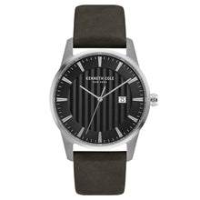 Laden Sie das Bild in den Galerie-Viewer, Kenneth Cole New York Herren-Armbanduhr Analog Quarz Leder KC15204002