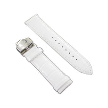 Laden Sie das Bild in den Galerie-Viewer, Ingersoll Ersatzband für Uhren Leder weiss g. Kroko Faltschl. Si 24 mm