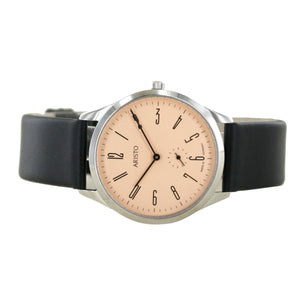 Aristo Bauhaus 1069 Herren Uhr Edelstahl 4H211 Leder