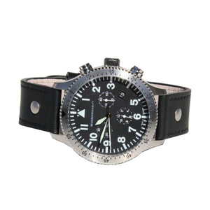 Aristo Herren Messerschmitt Uhr Chronograph Fliegeruhr ME 5030L