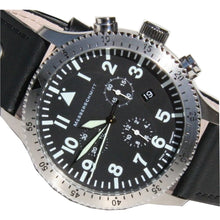 Laden Sie das Bild in den Galerie-Viewer, Aristo Herren Messerschmitt Uhr Chronograph Fliegeruhr ME 5030L