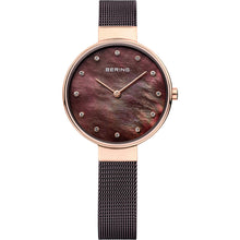 Laden Sie das Bild in den Galerie-Viewer, Bering Damen Uhr Armbanduhr Slim Classic - 12034-265 Meshband
