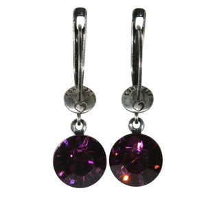 Konplott Ohrringe Ohrhänger Black Jack lila amethyst silber
