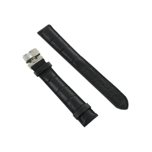 Ingersoll Ersatzband für Uhren Leder schwarz Kroko Faltschl.20 mm XL