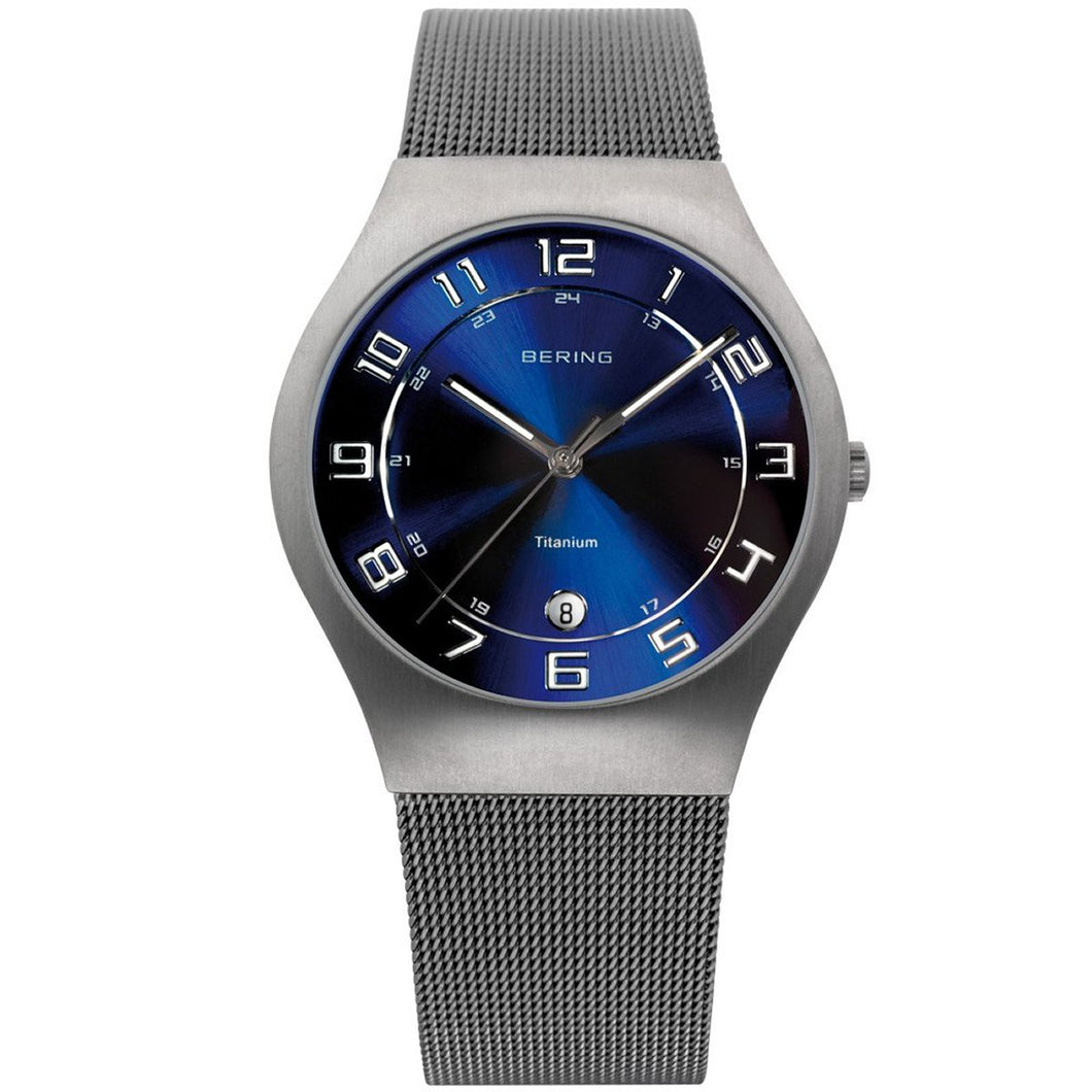 Bering Herren Uhr Armbanduhr Slim Classic - 11937-078 Meshband