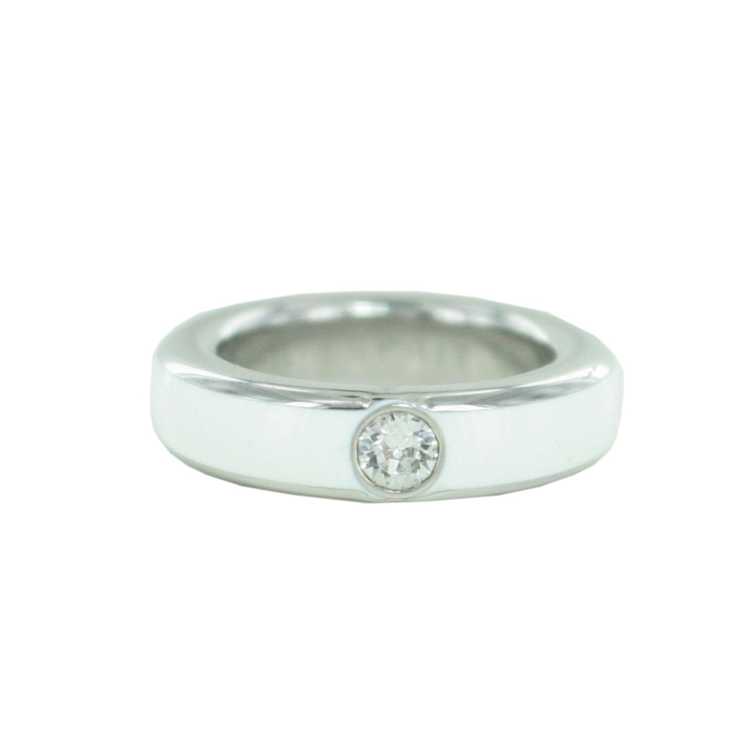 Esprit Damen Ring Edelstahl silber weiß ESSE10987A