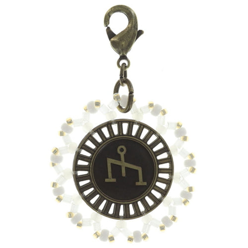 Konplott Anhänger Charm Zodiac Libra/Waage M brass/silver