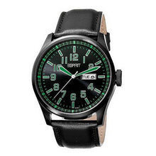 Laden Sie das Bild in den Galerie-Viewer, Esprit Herren Uhr Armbanduhr Axis Green Leder ES103151003