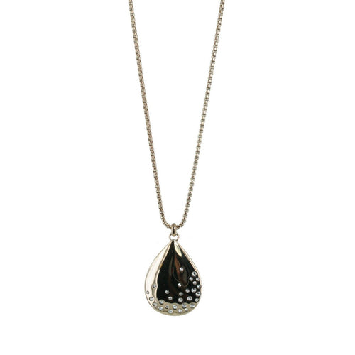 Esprit Damen Kette Edelstahl Zirkonia Teardrop ESNL13379C800