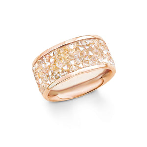 s.Oliver Jewel Damen Ring Edelstahl Roségold SO1358