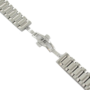 Ingersoll Ersatzband für Uhren Edelstahl Faltschließe Silber Bison No.66 28 mm