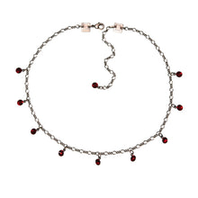 Laden Sie das Bild in den Galerie-Viewer, Konplott Kette Collier Tutui Collection rot siam silber