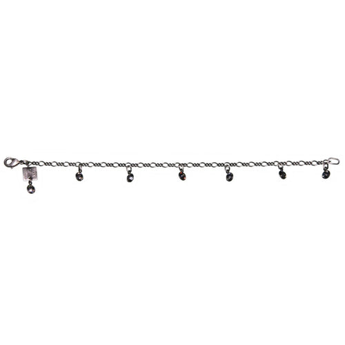 Konplott Armband Armkette Tutui Collection grau schwarz diamant silber