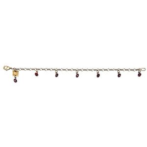 Konplott Armband Armkette Tutui Collection lila amethyst silber