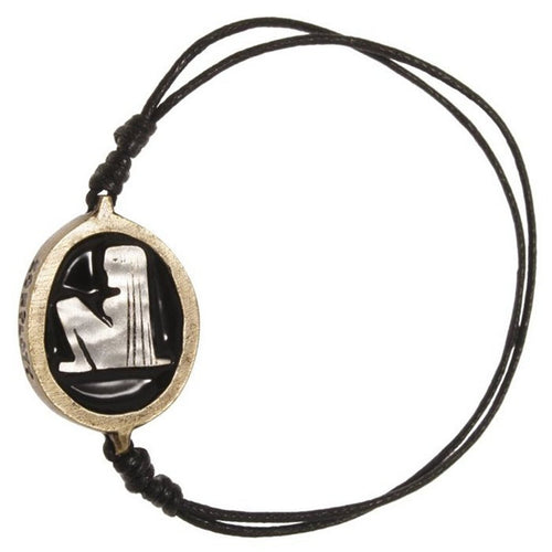 Konplott Armband Knoten Zodiac Virgo/Jungfrau black antique brass