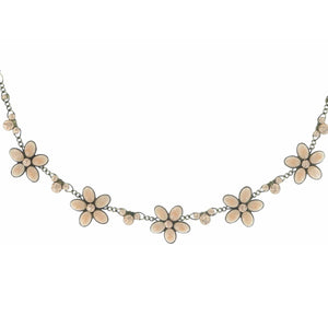 Konplott Kette Collier Ovaly hell beige peach