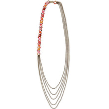 Laden Sie das Bild in den Galerie-Viewer, Konplott Halskette Collier lang Alien Caviar pink  / orange