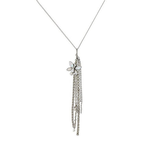 Konplott Halskette Collier Spring Waterfalls weiss