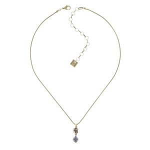 Konplott Kette Collier Chameleon blau / grün Schwarz antik