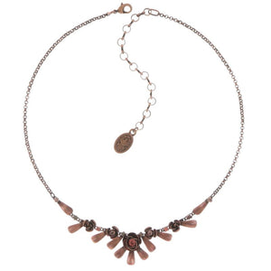 Konplott Kette collier In Honor of the Rose Rosé red