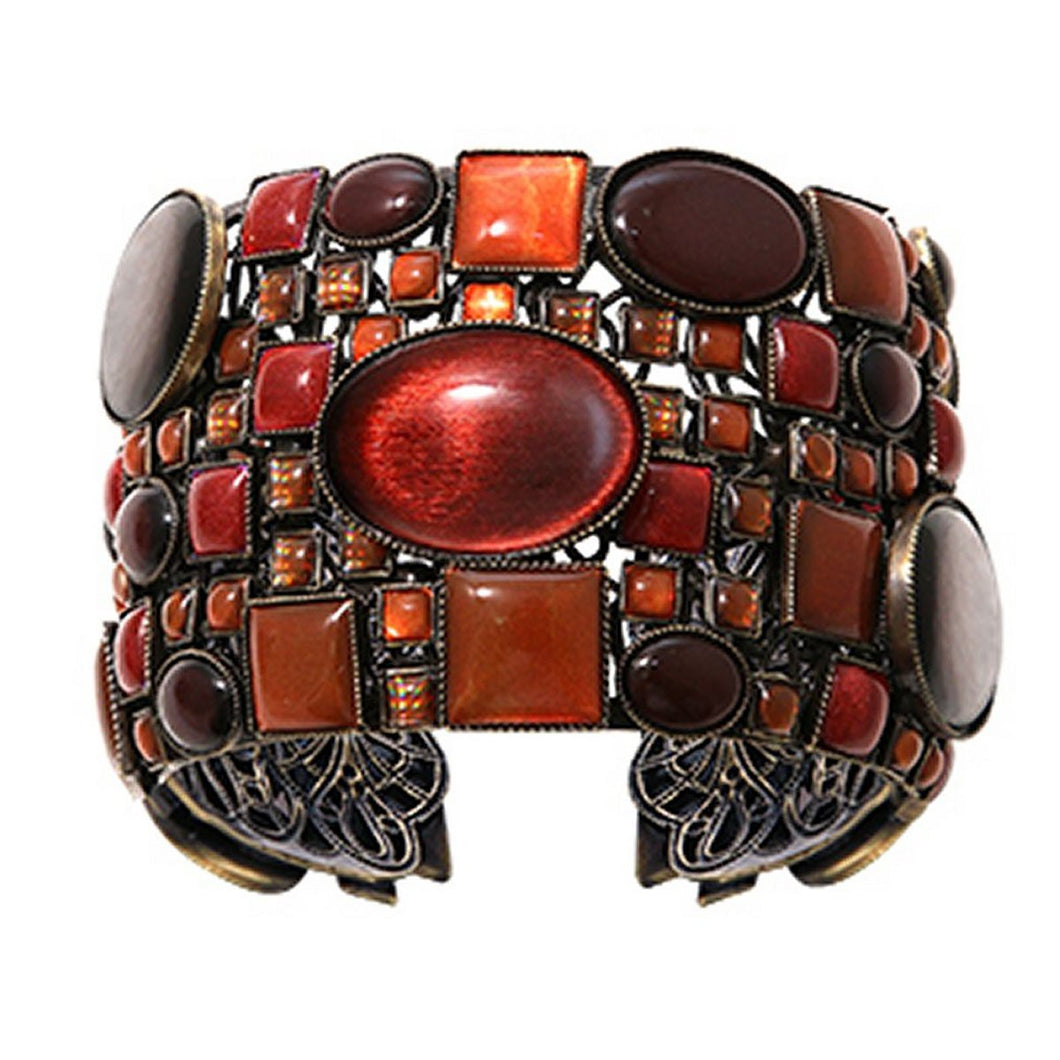 Konplott Armband Armreif Checks Oval brown