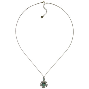 Konplott Halskette Collier Flamenco green medium antique brass