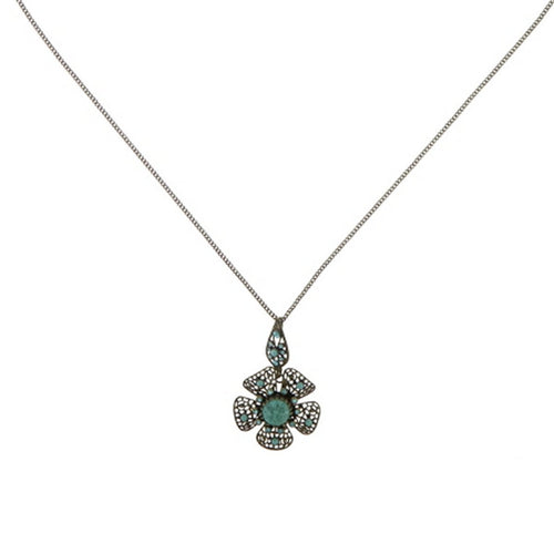 Konplott Halskette Collier Flamenco green medium antique brass