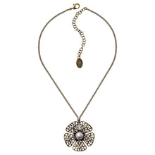 Laden Sie das Bild in den Galerie-Viewer, Konplott Halskette Collier Flamenco grey large antique brass