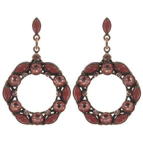 Konplott Ohrringe Ohrhänger Mini Treasure coralline antique cooper
