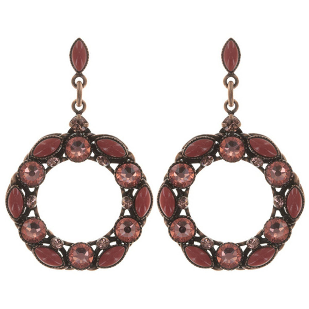 Konplott Ohrringe Ohrhänger Mini Treasure coralline antique cooper