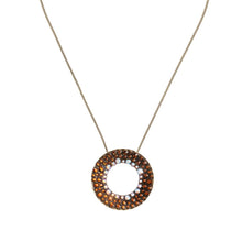 Laden Sie das Bild in den Galerie-Viewer, Konplott Halskette Collier Inside Out brown XL antique brass