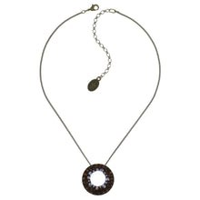 Laden Sie das Bild in den Galerie-Viewer, Konplott Halskette Collier Inside Out brown M antique brass