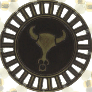 Konplott Anhänger Charm Zodiac Taurus/Stier M brass/silver