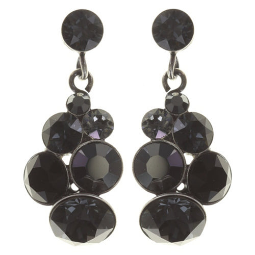 Konplott Ohrringe Ohrhänger Petit Glamour black silber