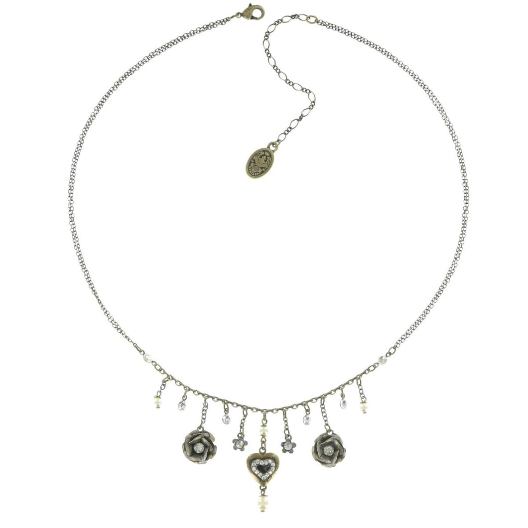 Konplott Kette Collier Burlesque weiß zweifach