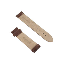 Laden Sie das Bild in den Galerie-Viewer, Ingersoll Ersatzband für Uhren Leder braun Naht weiss / orange 22 mm