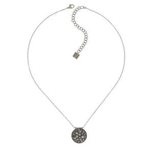 Konplott Halskette Collier Orchid Hybrid white crystal moonlight silber